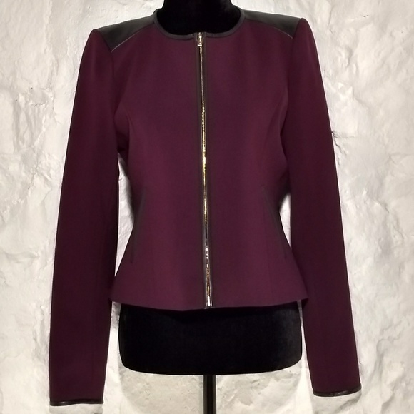 Calvin Klein Jackets & Blazers - Calvin Klein purple zip jacket/blazer